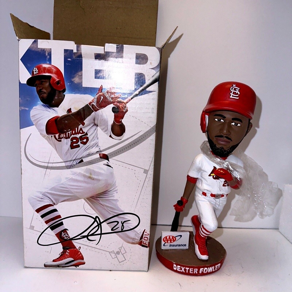 Dexter Fowler St Louis Cardinals Bobblehead MLB Baseball SGA Box AAA‎ Insurance